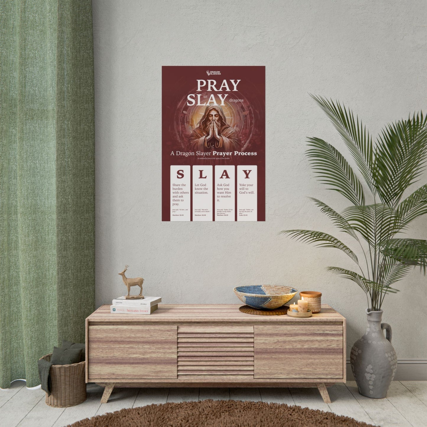 The Dragon Slayer Prayer Process Poster Printify