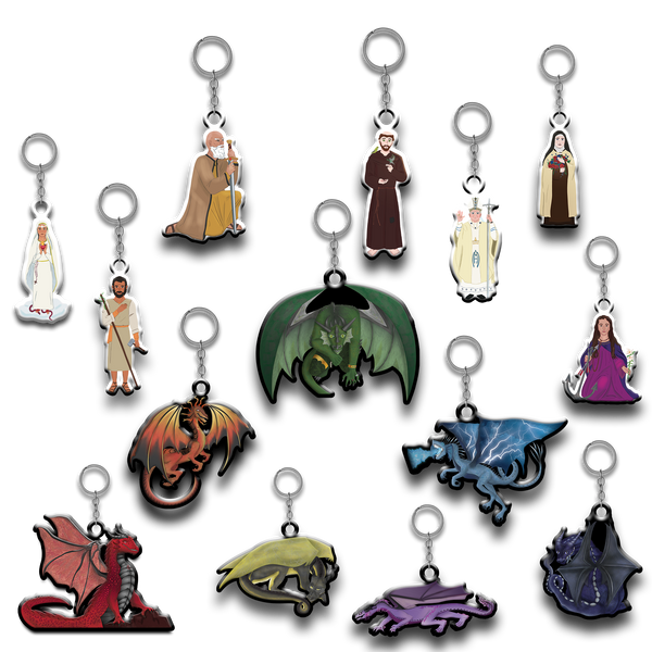 7 Deadly Dragon Keychains | Sets image 0