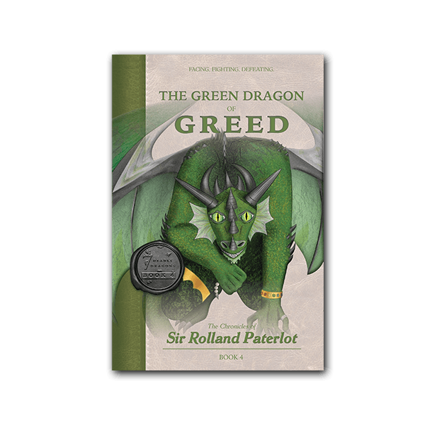 Front cover of The Green Dragon of Greed, Book 4