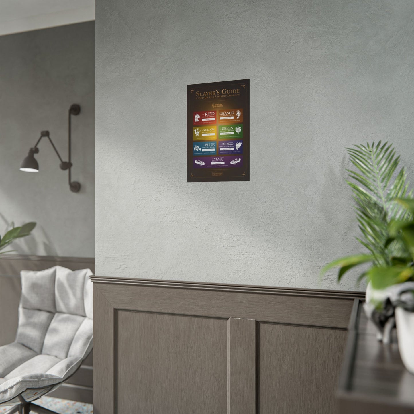 The Slayer's Guide to the 7 Deadly Dragons Poster Printify