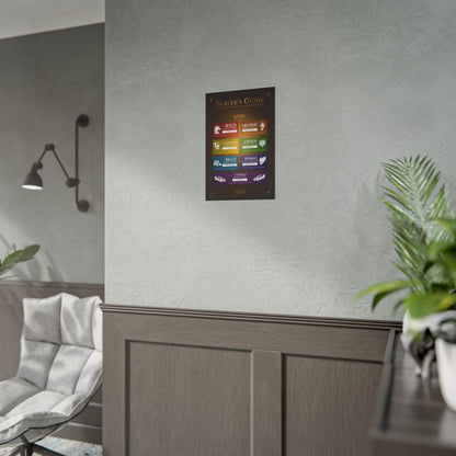 The Slayer's Guide to the 7 Deadly Dragons Poster Printify