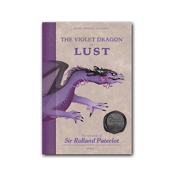 Front cover of The Violet Dragon of Lust, Book 7