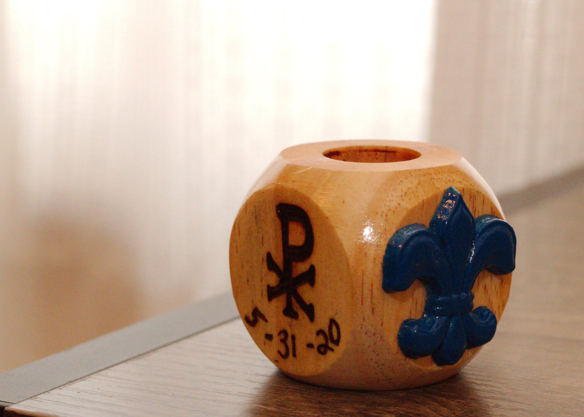 Customized Baptism Candle Holder image 0