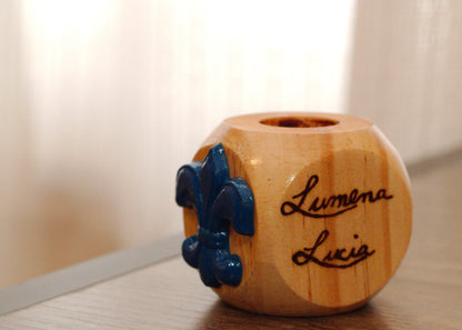 Customized Baptism Candle Holder image 1